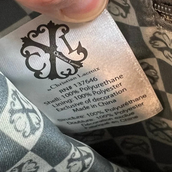 Christian Lacroix Black Shoulder Bag Clutch Purse. NWOT. - Picture 3 of 14